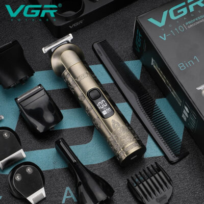 ست ماشین اصلاح موی صورت و بدن وی جی ار مدل V-110